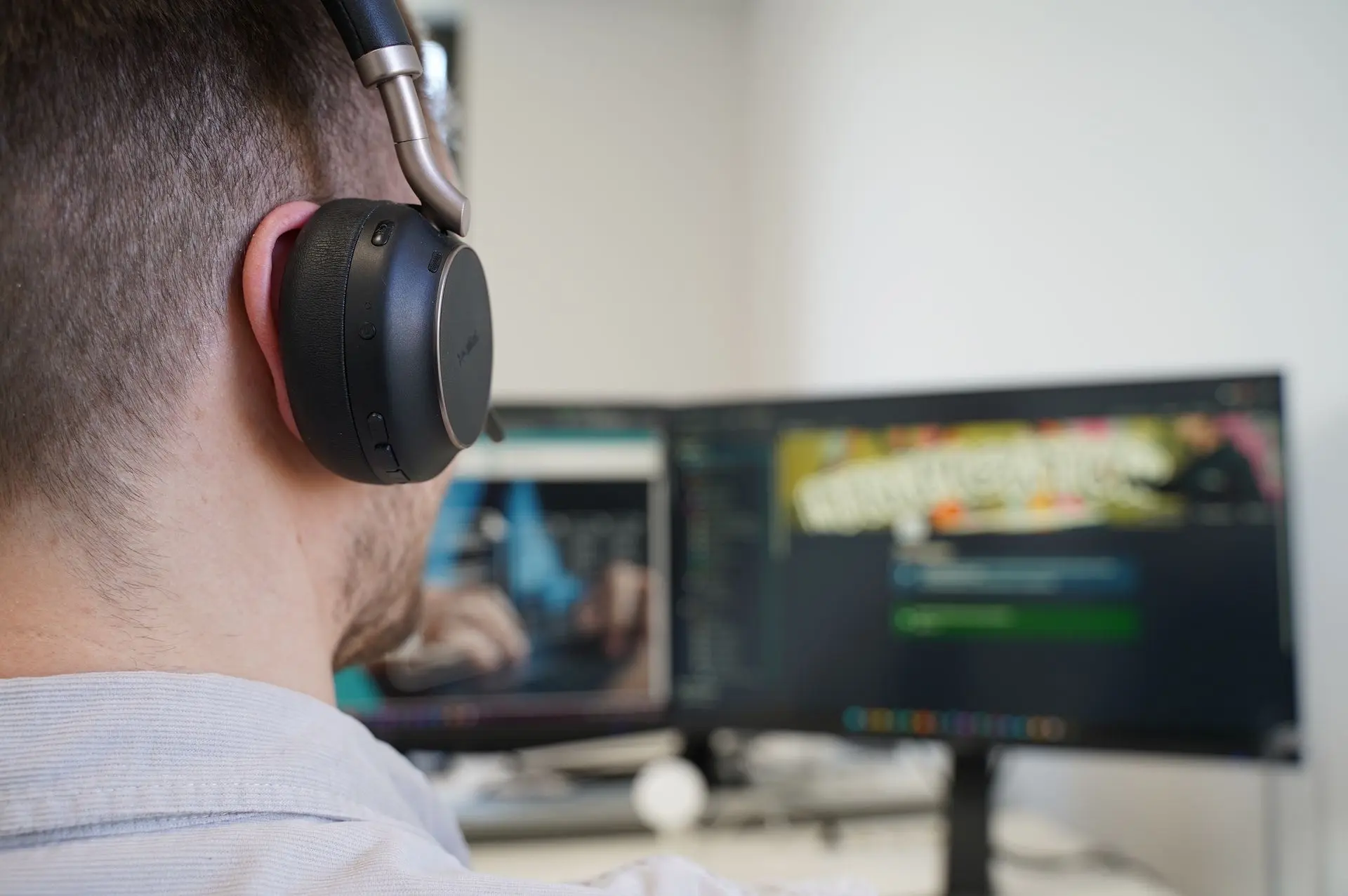 Nahaufnahme Headset