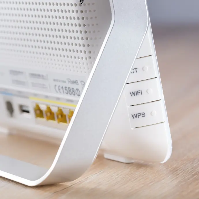 Nahaufnahme WLAN-Router