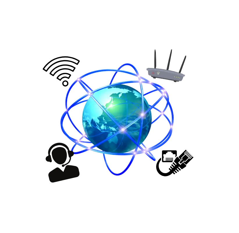 Schaubild Internet Support DSL
